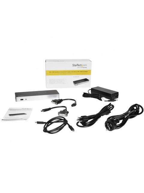 STARTECH  DOCKING STATION USB-C DE DOS PANTALLAS PARA LAPTOP 4X USB 3.0 2X HDMI NEGRO-PLATA - Image 7
