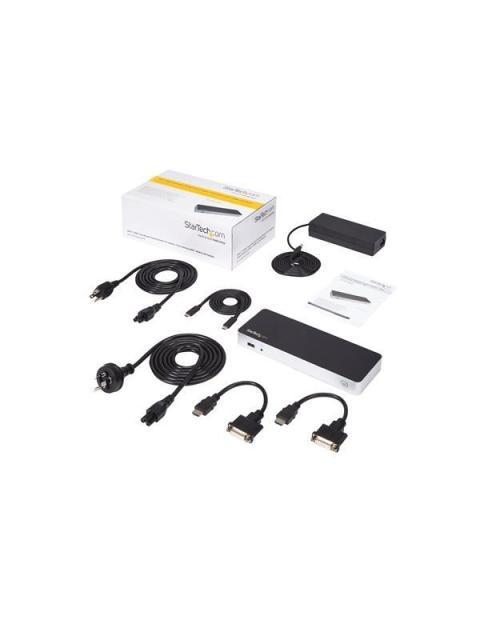 STARTECH  DOCKING STATION USB-C DE DOS PANTALLAS PARA LAPTOP 4X USB 3.0 2X HDMI NEGRO-PLATA - Image 8