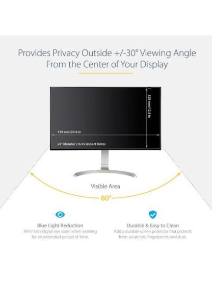 STARTECH  FILTRO DE PRIVACIDAD PARA MONITOR 24 WIDESCREEN 32.5 X 51.9CM - Image 6