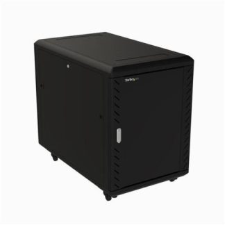 STARTECH  GABINETE PARA SERVIDOR 15U HASTA 800KG NEGRO - INCLUYE RUEDAS Y NIVELADORES