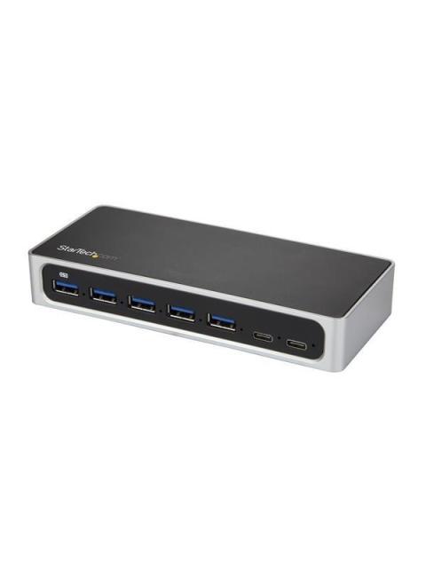 STARTECH HUB USB 3.0 USB C 5X USB-A 2X USB C 5000 MBIT-S NEGRO-PLATA