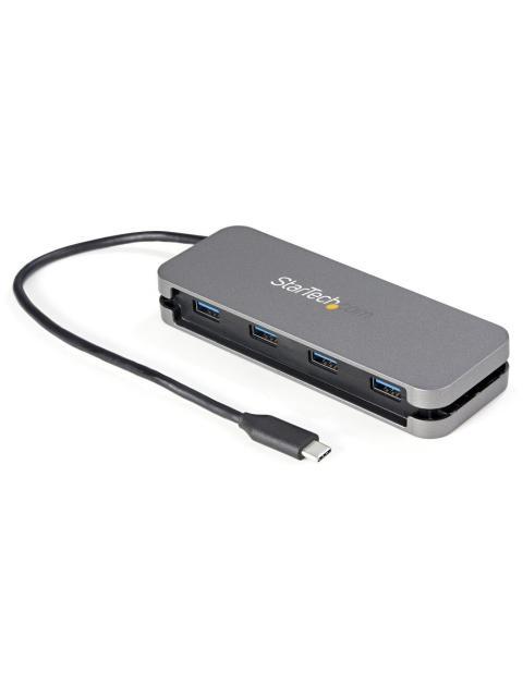 STARTECH  HUB USB 3.2 TIPO-C MACHO - 4 USB 3.2 TIPO-A HEMBRA 5000MBIT-S NEGRO-GRIS