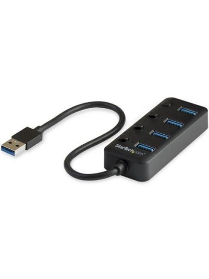 STARTECH  HUB USB A 3.0 DE 4 PUERTOS 5000 MBIT-S NEGRO