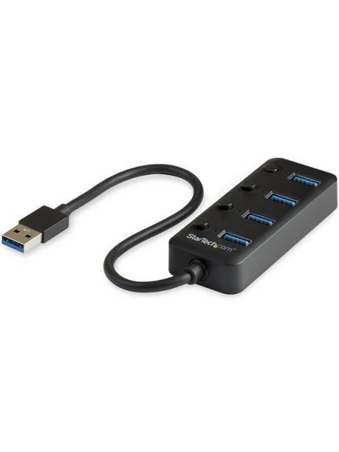 STARTECH  HUB USB A 3.0 DE 4 PUERTOS 5000 MBIT-S NEGRO
