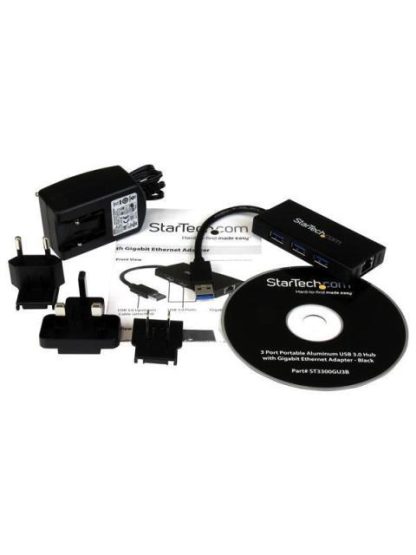 HUB USB 3.0 ALUMINIO C-CABLE 3PTOS Y ADAPTADOR STARTECH ST3300GU3B - Image 7