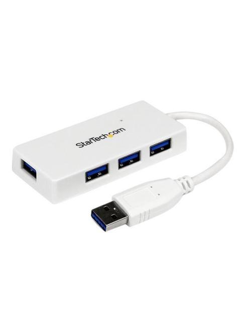 STARTECH  HUB USB A 3.0 MACHO - 4X USB A 3.0 HEMBRA 5000 MBIT-S BLANCO