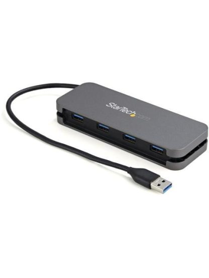 STARTECH  HUB USB A MACHO - 4X PUERTOS USB A 3.0 5000 MBIT-S NEGRO-GRIS