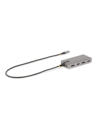 STARTECH  HUB USB-C MACHO 2X HDMI 2X DISPLAYPORT 3X USB-A 1X USB-C 1X RJ-45 GRIS - Image 2