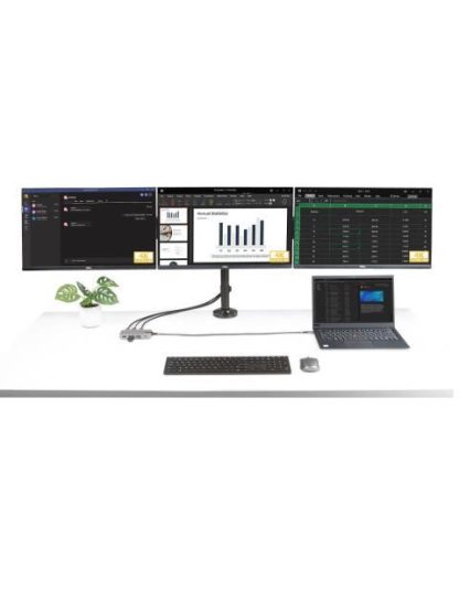 STARTECH  HUB USB-C MACHO 2X HDMI 2X DISPLAYPORT 3X USB-A 1X USB-C 1X RJ-45 GRIS - Image 6