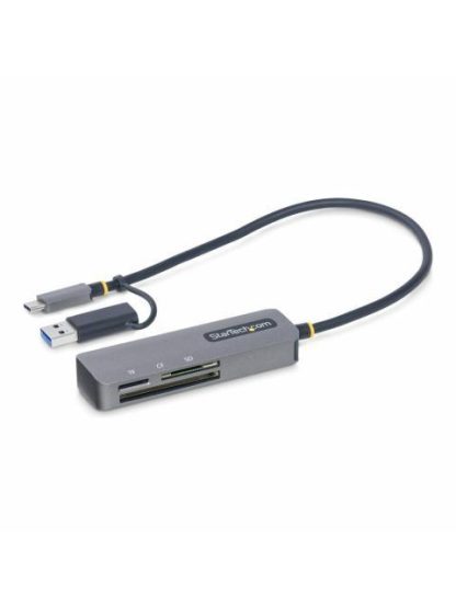 STARTECH  LECTOR DE MEMORIA FCREADMICRO3V2 SD MICROSD COMPACTFLASH GRIS