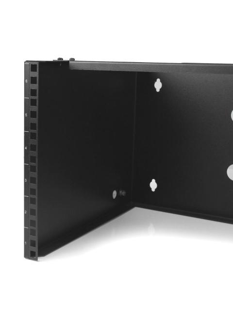 STARTECH  SOPORTE DE MONTAJE EN PARED 6U PARA PATCH PANEL PARCHEO DE 13 NEGRO - Image 3