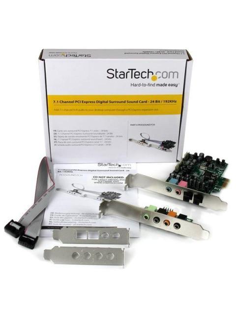 STARTECH  TARJETA DE SONIDO CON SONIDO ENVOLVENTE 7.1 24-BIT PCI EXPRESS - Image 7
