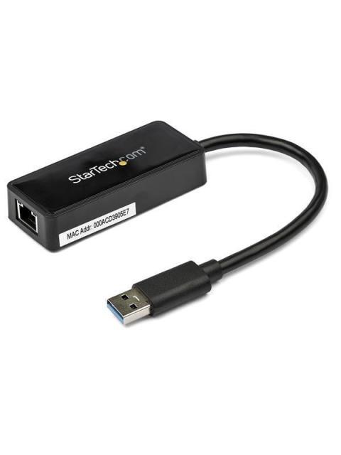 STARTECH  TARJETA ETHERNET EXTERNA USB 3.0 ALAMBRICO 1X RJ-45 NEGRO