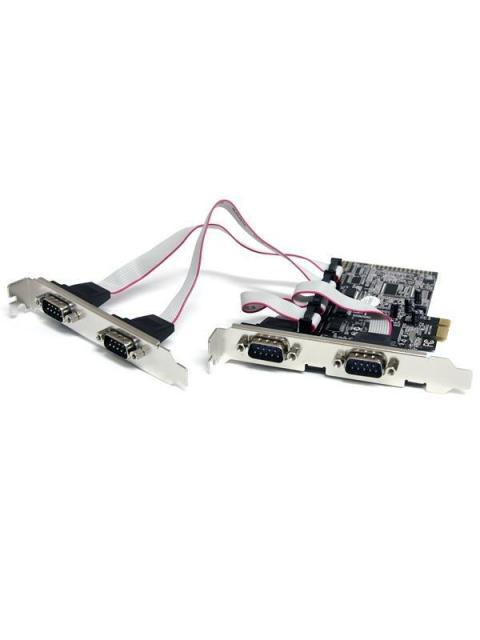 STARTECH  TARJETA PCI EXPRESS DE 4 PUERTOS SERIE RS232 UART 16550 SERIAL DB9