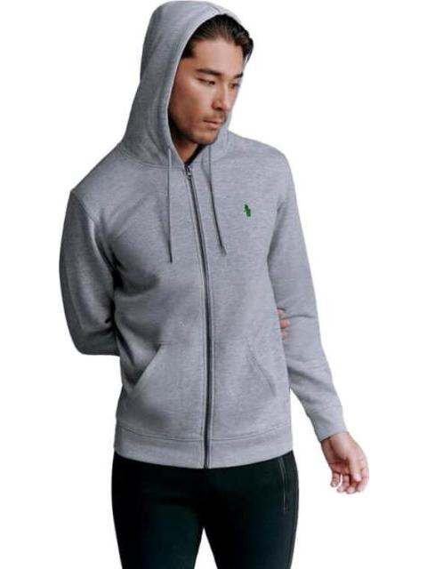 SUDADERA BASICA C CIERRE CON CAPUCHA GRIS HPC POLO