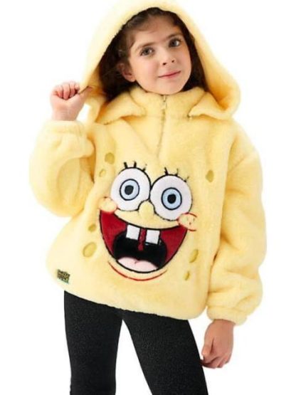 SUDADERA BOB ESPONJA AMARILLO BOB ESPONJA