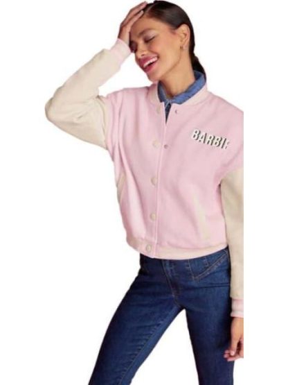 SUDADERA BOMBER BARBIE ROSA BARBIE