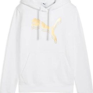SUDADERA ESS METALLIC HOODIE FL BLANCO PUMA