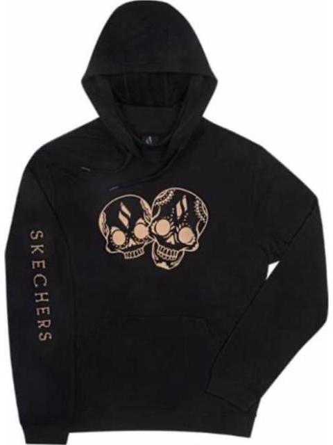 SUDADERA HOODIE OVERSIZE DIA DE MUERTOS NEGRO SKECHERS1