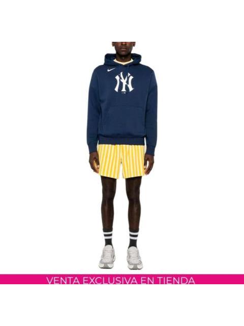 SUDADERA MENS NIKE MLB LOGO CLUB FLEECE HOOD AZUL NIKE