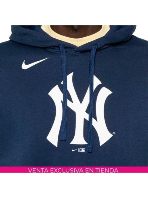 SUDADERA MENS NIKE MLB LOGO CLUB FLEECE HOOD AZUL NIKE - Image 6