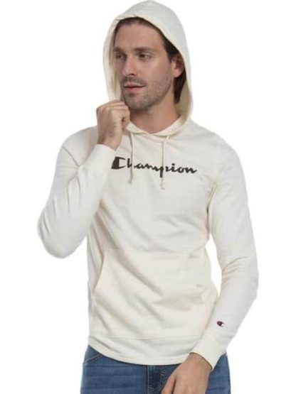 SUDADERA CON CAPUCHA BEIGE CHAMPION - Image 2