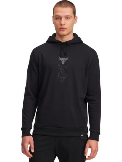 SUDADERA PJT ROCK RIVAL FLC HOODIE NEGRO UNDER ARMOUR MEXICO