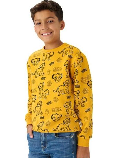 SUDADERA REY LEON AMARILLO DISNEY