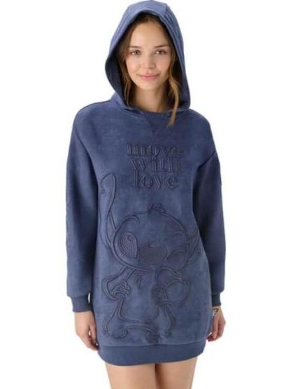 SUDADERA STITCH AZUL DISNEY