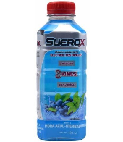 SUEROX MORA AZUL HIERBABUENA 630 ML SUEROX