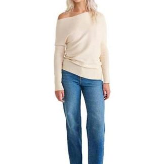 SUETER ESCOTE ASIMETRICO BEIGE HOLLY LAND