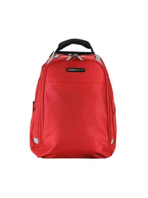 SWISS MOBILITY MOCHILA ZION-115RD DE POLIESTER PARA LAPTOP 15.6 ROJO