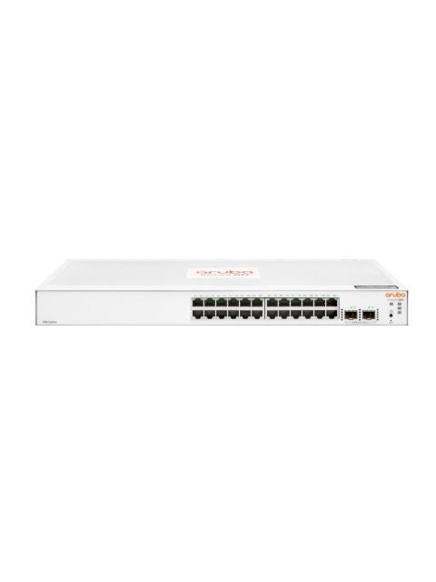 SWITCH ARUBA GIGABIT ETHERNET INSTANT ON 1830 24 PUERTOS 10-100-1000MBPS + 2 PUERTOS SFP 52 GBIT-S 16000 ENTRADAS - ADMINISTRABLE