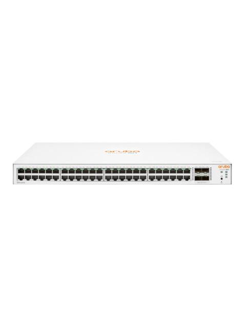 SWITCH ARUBA GIGABIT ETHERNET INSTANT ON 1830 48 PUERTOS 10-100-1000MBPS + 4 PUERTOS SFP 104 GBIT-S 16.000 ENTRADAS - GESTIONADO
