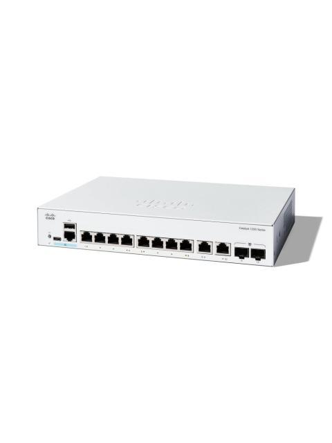 SWITCH CISCO GIGABIT ETHERNET CATALYST 1200 8 PUERTOS 10-100-1000MBPS + 2 PUERTOS SFP 20 GBIT-S 8000 ENTRADAS - ADMINISTRABLE