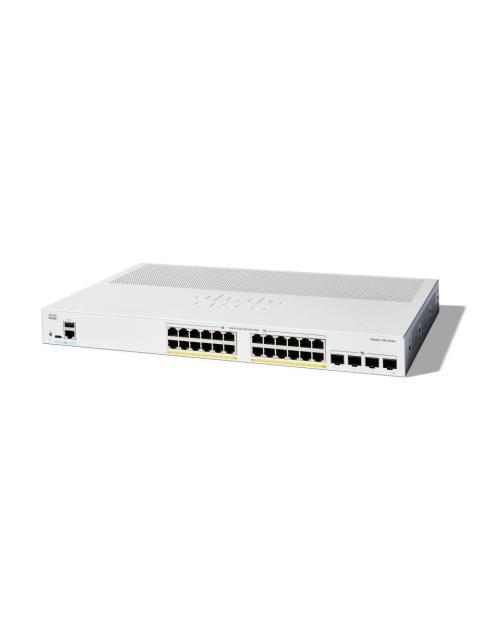 SWITCH CISCO GIGABIT ETHERNET CATALYST 1300 24 PUERTOS POE 10-100-1000MBPS + 4 PUERTOS SFP+ 195W 128 GBIT-S 16000 ENTRADAS - ADMINISTRABLE