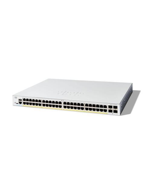 SWITCH CISCO GIGABIT ETHERNET CATALYST 1300 48 PUERTOS POE+ 10-100-1000MBPS + 4 PUERTOS SFP 375W 104 GBIT-S 16000 ENTRADAS - ADMINISTRABLE