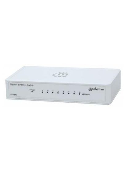 SWITCH GB 8 PTOS MANHATTAN ETHERNET BLANCO 560702 - Image 2