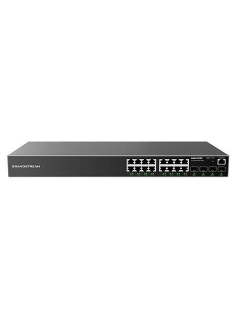 SWITCH GRANDSTREAM GIGABIT ETHERNET GWN7802 16 PUERTOS 10-100-1000MBPS + 4 PUERTOS SFP 40 GBIT-S 8.000 ENTRADAS - ADMINISTRABLE
