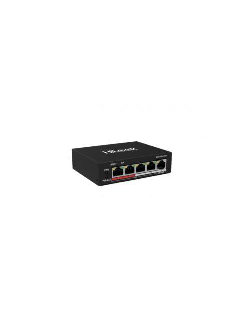 SWITCH HIKVISION FAST ETHERNET NS-0105P-35(B) 4 PUERTOS POE+ 10-100 MBPS + 1 PUERTO UPLINK 35W 1 GBIT-S 1.000 ENTRADAS - NO ADMINISTRABLE