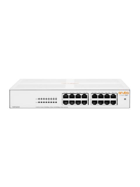 SWITCH HPE NETWORKING INSTANT ON GIGABIT ETHERNET 1430 16 PUERTOS RJ-45 10-100-1000MBPS 32 GBIT-S 8192 ENTRADAS - NO ADMINISTRABLE
