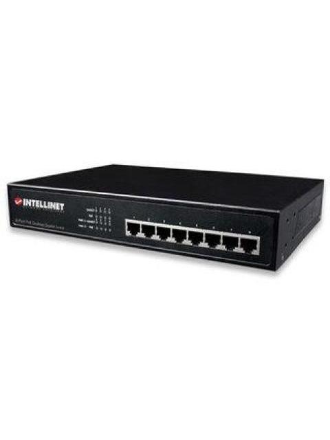 SWITCH INTELLINET GIGABIT ETHERNET 560641 8 PUERTOS POE+ 10-100-1000MBPS 16GBIT-S 4096 ENTRADAS - Image 4