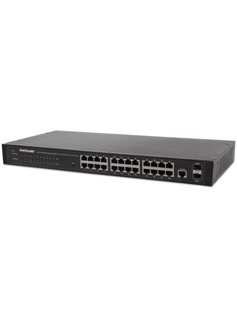 SWITCH INTELLINET GIGABIT ETHERNET 560917 24 PUERTOS 10-100-1000MBPS + 2 PUERTOS SFP 52 GBIT-S 8000 ENTRADAS - ADMINISTRABLE