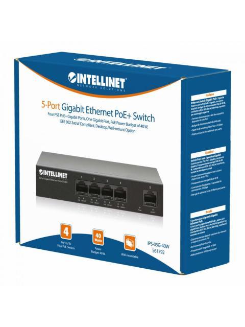 SWITCH INTELLINET GIGABIT ETHERNET 561792 5 PUERTOS 10-100-1000MBPS 10 GBIT-S 2000 ENTRADAS - NO ADMINISTRABLE - Image 9
