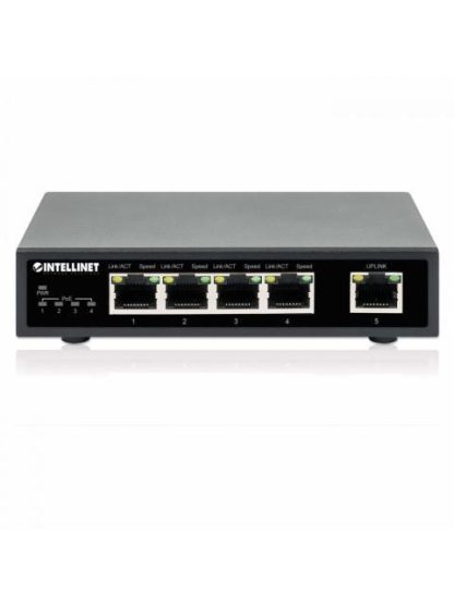 SWITCH INTELLINET GIGABIT ETHERNET 561839 5 PUERTOS POE 10-100-1000MBPS (4X POE+) 10 GBIT-S 2000 ENTRADAS - NO ADMINISTRABLE - Image 5