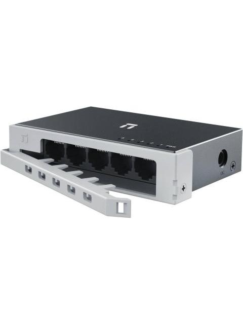 SWITCH NETIS MODELO ST105D 5 PUERTOS 10-100MBPS SWITCH DE ESCRITORIO CARCASA METALICA CON SEGURO DE CONECTOR INCORPORADO NO ADMINISTRABLE