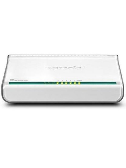 SWITCH TENDA S105 COLOR BLANCO 5 PUERTOS RJ45