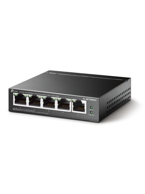 SWITCH TP-LINK FAST ETHERNET TL-SF1005P 5 PUERTOS 10-100MBPS (4X POE) 1 GBIT-S 2000 ENTRADAS - NO ADMINISTRABLE - Image 3