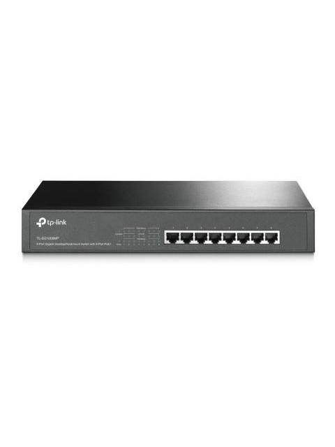 SWITCH TP-LINK GIGABIT ETHERNET SG1008MP 8 PUERTOS 10-100-1000MBPS 16 GBIT-S 4000 ENTRADAS - NO ADMINISTRABLE