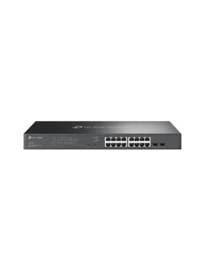 SWITCH TP-LINK GIGABIT ETHERNET SG2218P 16 PUERTOS POE+ 10-100-1000MBPS + 2 PUERTOS SFP 36 GBIT-S 8000 ENTRADAS - ADMINISTRABLE